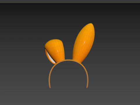 Prop113 Bunny Headband 3D Model