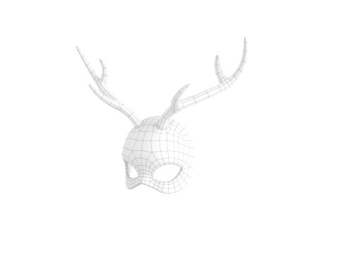 Prop114 Deer Mask Modelo 3D