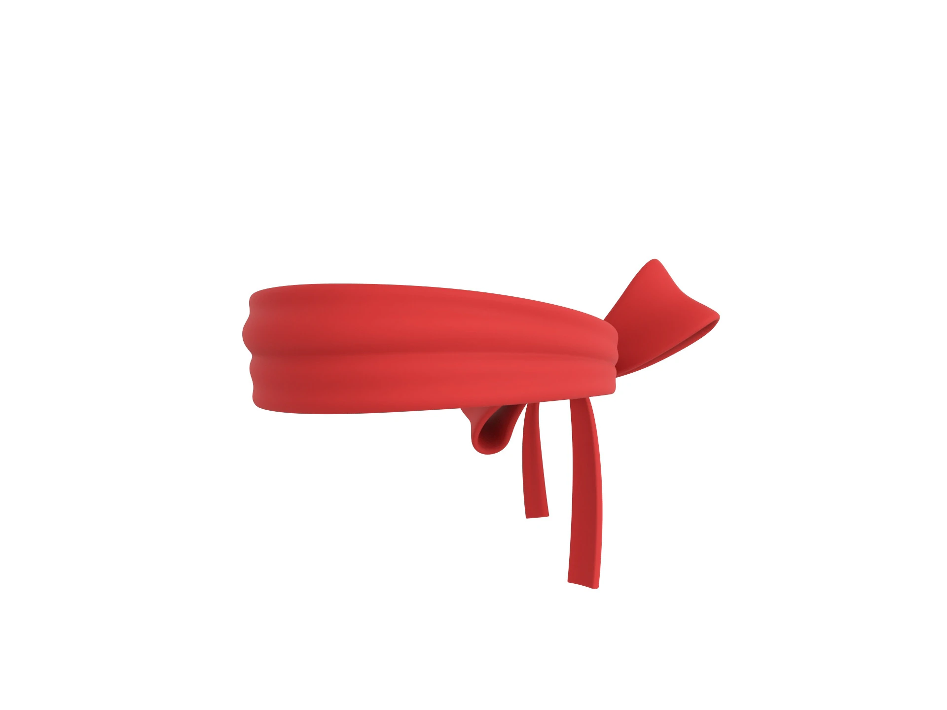 Prop118 Red Headband 3D Model .c4d .max .obj .3ds .fbx .stl .blend 