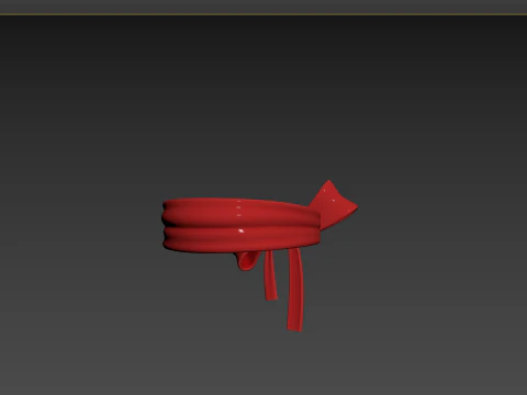 Prop118 Red Headband 3D Model