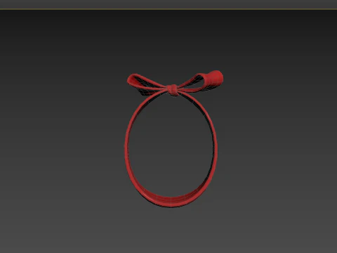Prop118 Red Headband 3D Model