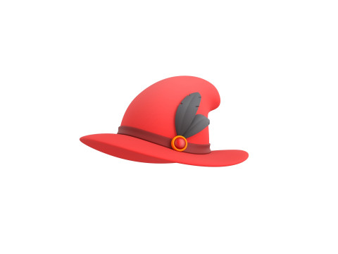 Prop123 Elegant Hat Modelo 3D