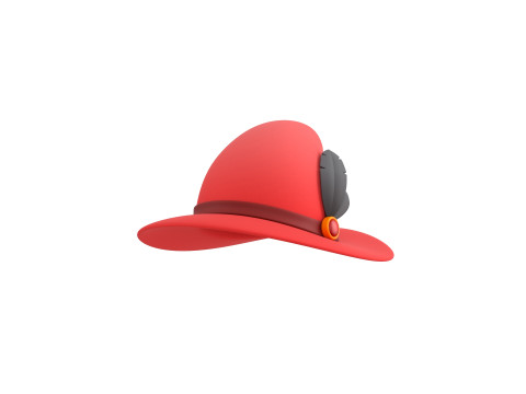 Prop123 Elegant Hat 3D Модель