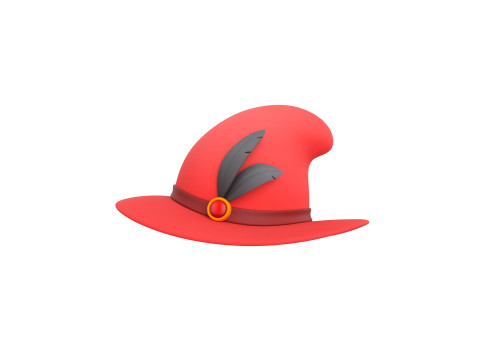 Prop123 Elegant Hat 3D Модель