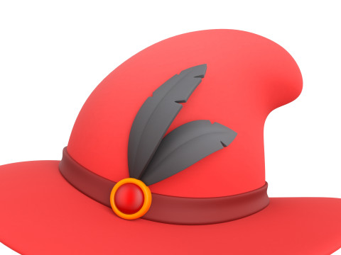 Prop123 Elegant Hat 3D Модель