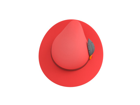 Prop123 Elegant Hat 3D Модель
