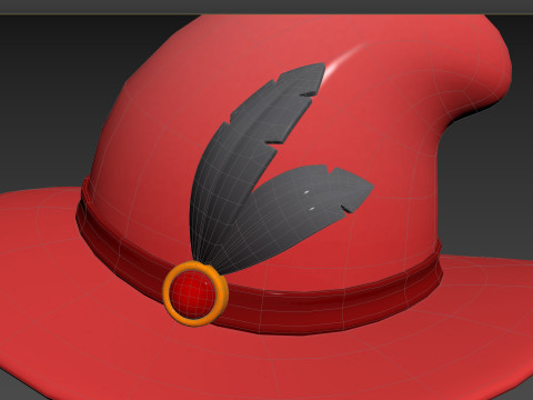 Prop123 Elegant Hat 3D Модель