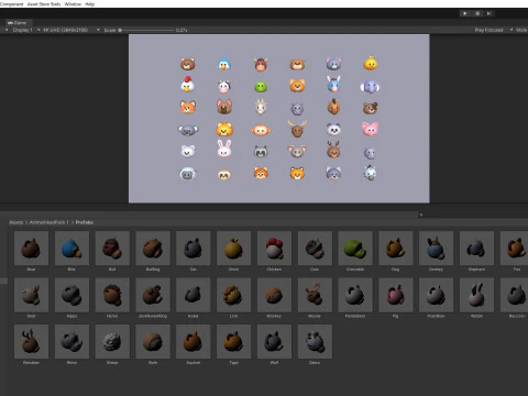 Pack001 Animal Head Pack 3D Model