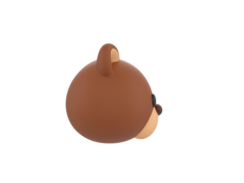 Prop124 Bear Head 3D 모델