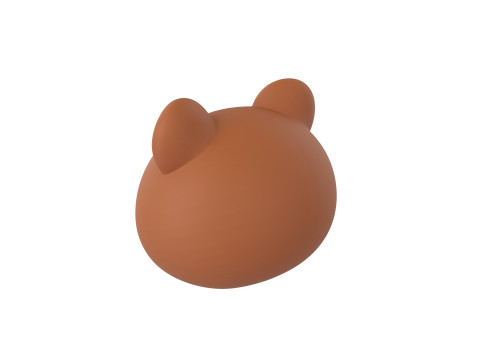 Prop124 Bear Head 3D 모델