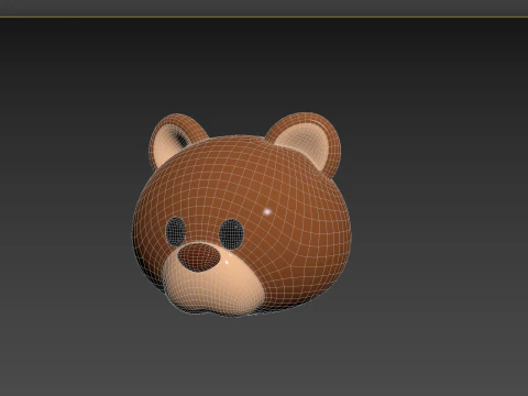 Prop124 Bear Head 3D Model