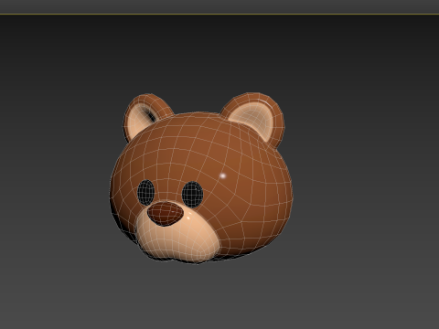 Prop124 Bear Head 3D 모델