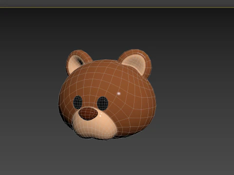 Prop124 Bear Head 3D Model