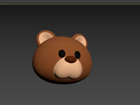 Prop124 Bear Head 3D Model