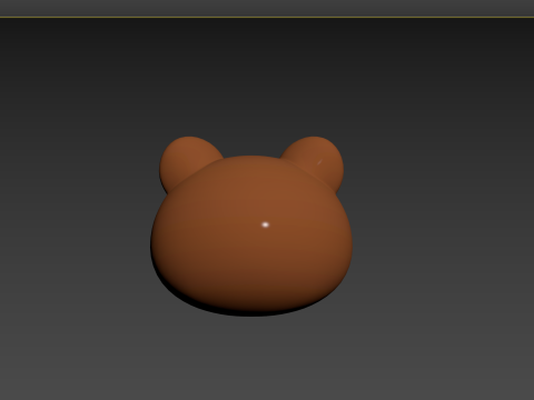Prop124 Bear Head 3D 모델