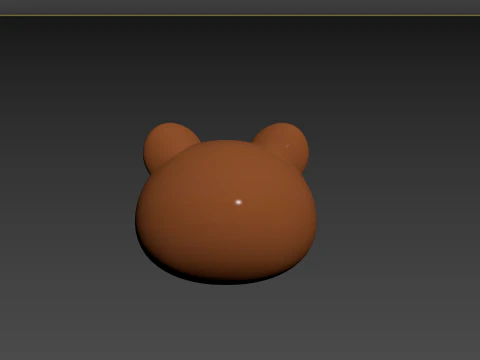 Prop124 Bear Head 3D Model