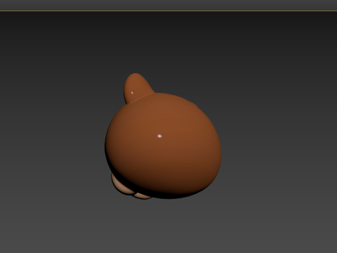 Prop124 Bear Head 3D 모델