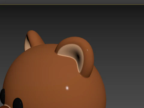 Prop124 Bear Head 3D Model