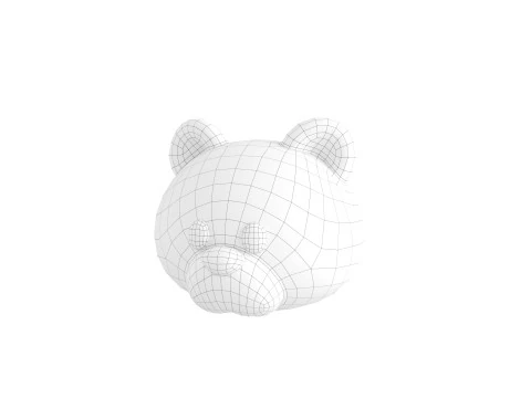 Prop124 Bear Head 3D Model