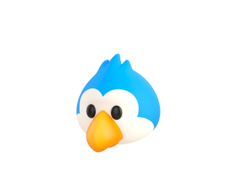 Prop125 Bird Head 3D Model