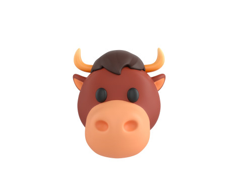 Prop126 Bull Head 3D Model