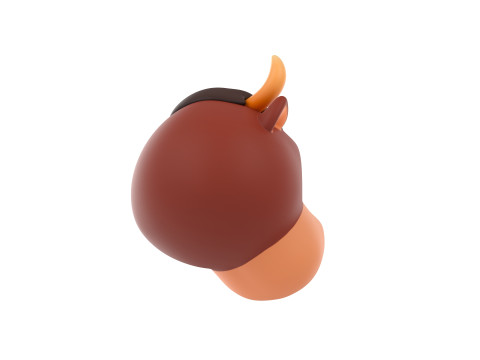 Prop126 Bull Head 3D Model