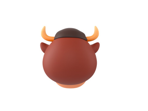 Prop126 Bull Head 3D Model