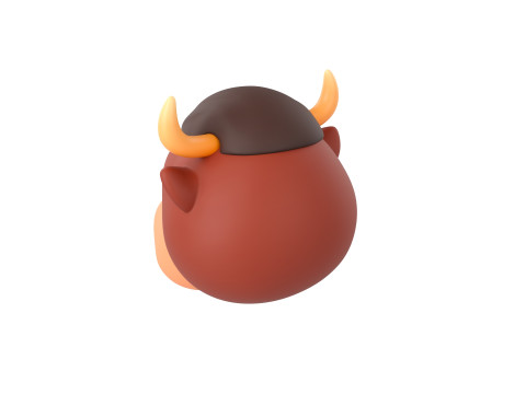 Prop126 Bull Head 3D Model