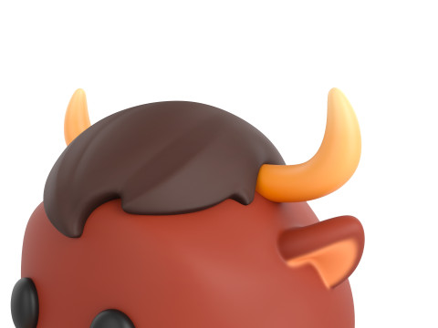 Prop126 Bull Head 3D Model
