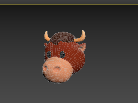 Prop126 Bull Head 3D Model