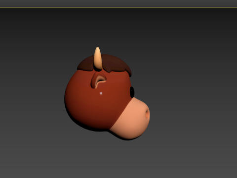 Prop126 Bull Head 3D Model