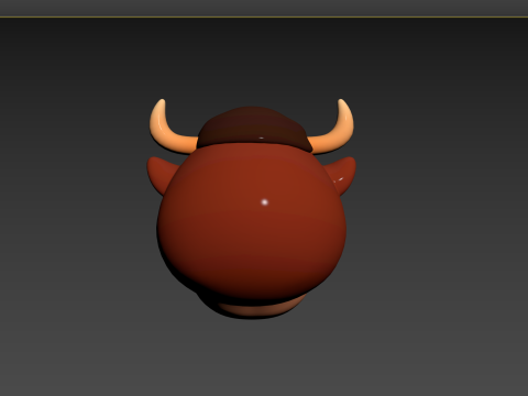 Prop126 Bull Head 3D Model