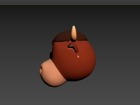Prop126 Bull Head 3D Model