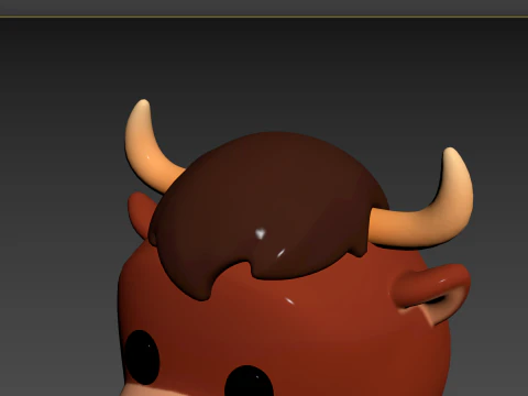 Prop126 Bull Head 3D Model