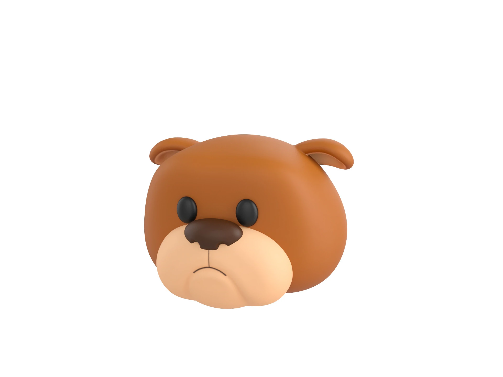 Prop127 Bulldog Head 3D Model .c4d .max .obj .3ds .fbx .stl .blend 