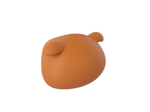 Prop127 Bulldog Head 3D 模型