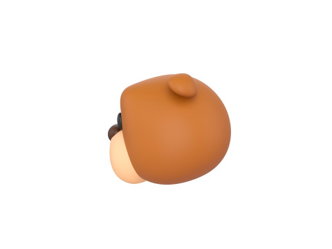 Prop127 Bulldog Head 3D 模型