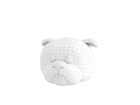 Prop127 Bulldog Head 3D 模型