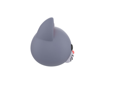 Prop128 Cat Head Model 3D