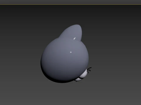 Cabeza de gato Prop128 Modelo 3D