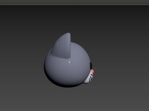 Cabeza de gato Prop128 Modelo 3D