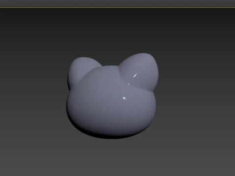 Cabeza de gato Prop128 Modelo 3D