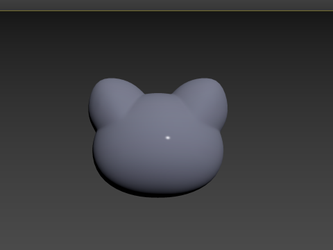 Prop128 Cat Head Model 3D