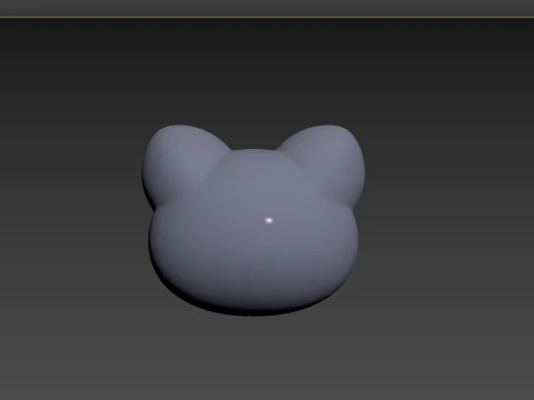 Cabeza de gato Prop128 Modelo 3D