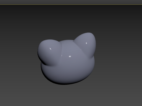 Prop128 Cat Head Model 3D