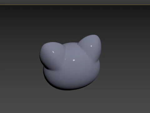 Cabeza de gato Prop128 Modelo 3D