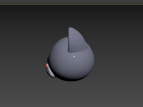 Cabeza de gato Prop128 Modelo 3D