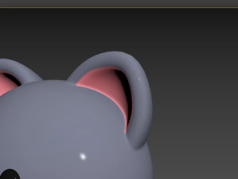 Cabeza de gato Prop128 Modelo 3D