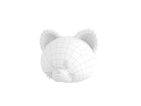 Prop128 Cat Head Model 3D