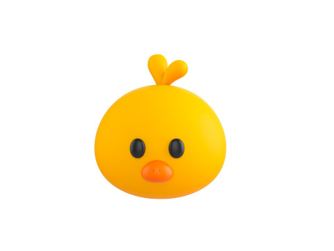 Prop129 Chick Head 3D मॉडल
